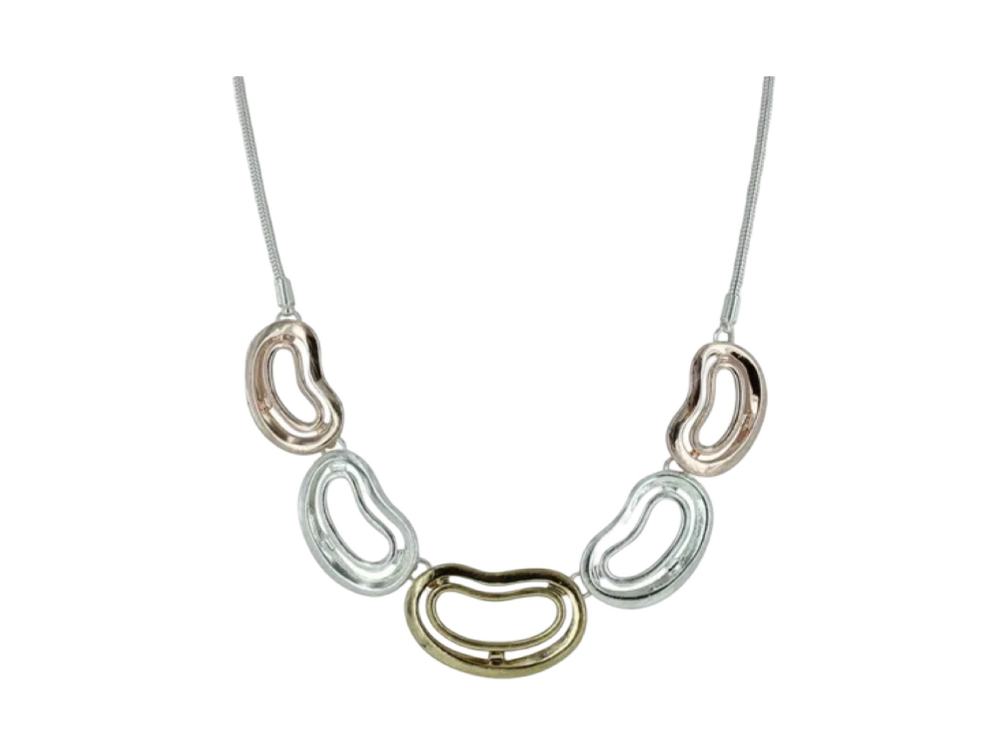 Two Tone Iron/brass/aluminum Nk Astd