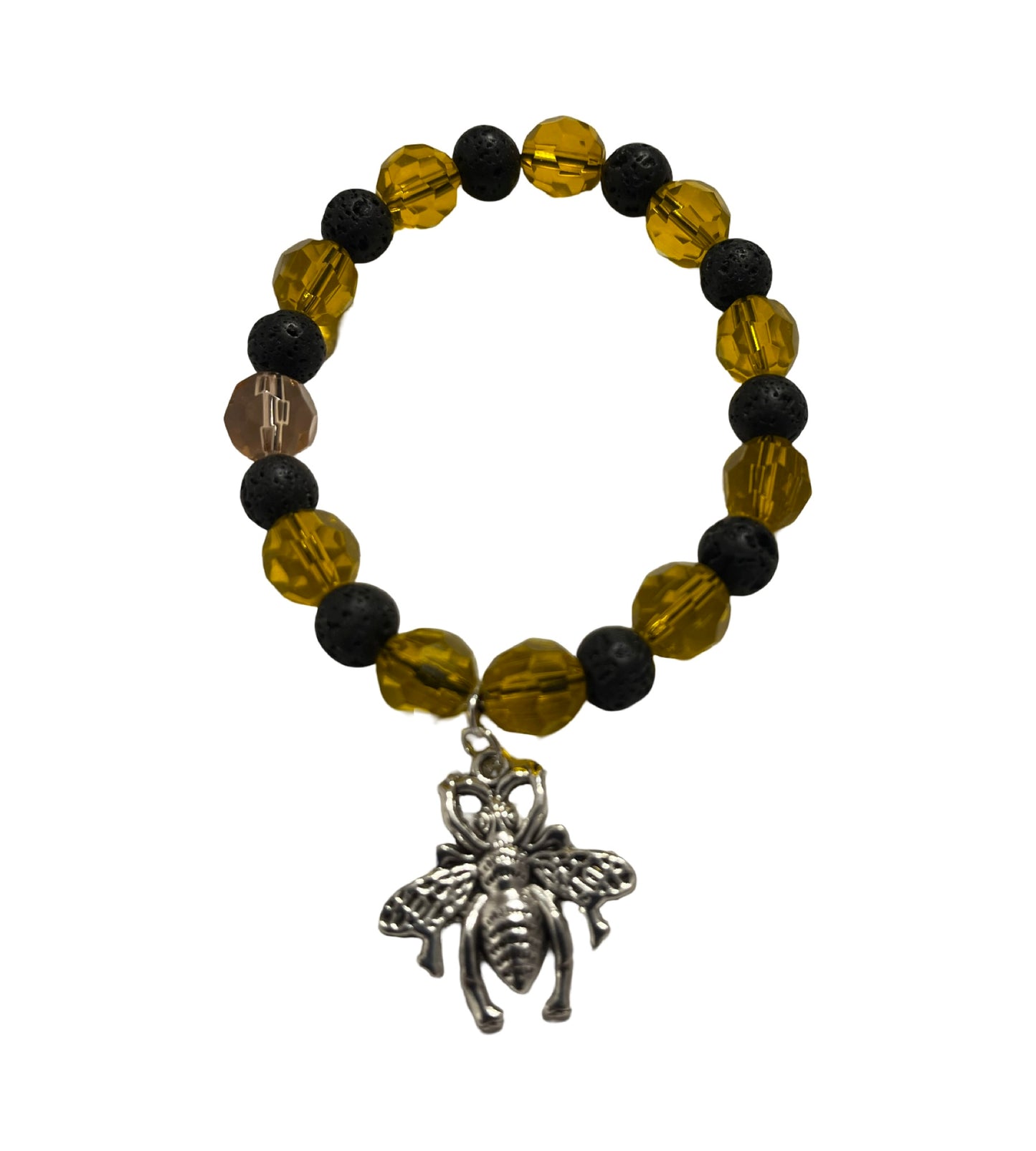 Handmade Bee Stretch Bracelet-Made by the owner