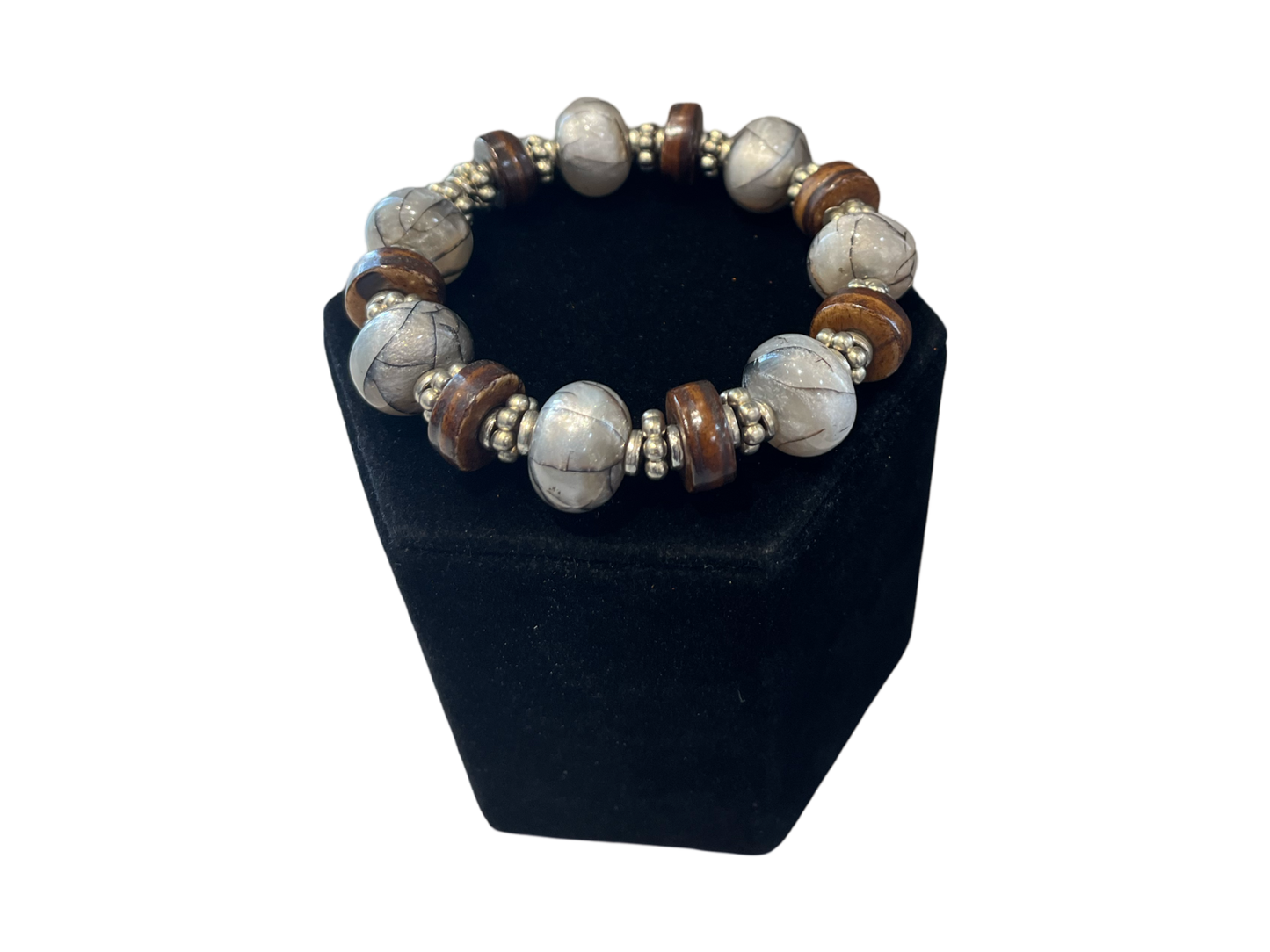 African Beadd Stretch Brac Astd