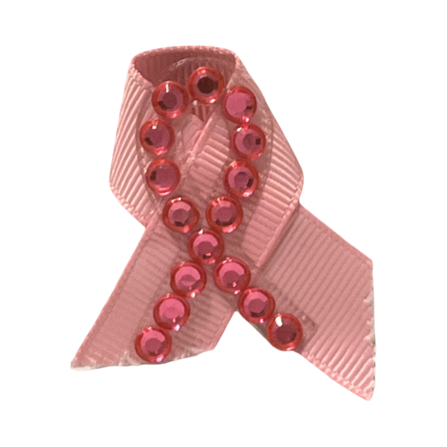 Glitter Breast Cancer Ribbon Astd