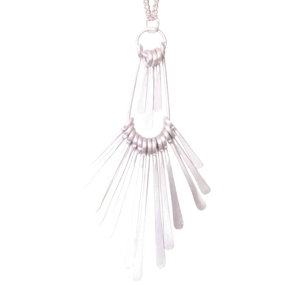 Modern mixed metal statement Necklace.