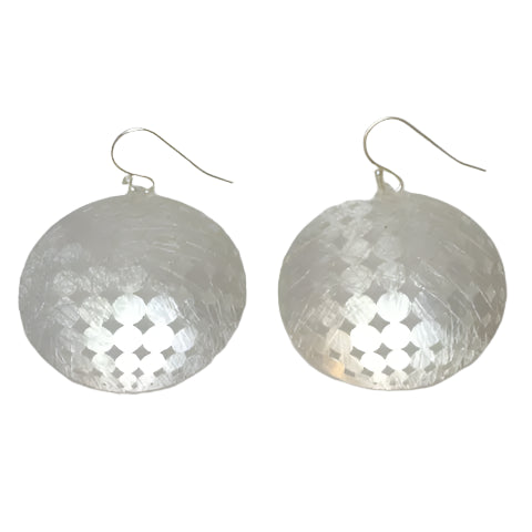 Dome Open Hole Ear W/Sterling Silver Wire Astd