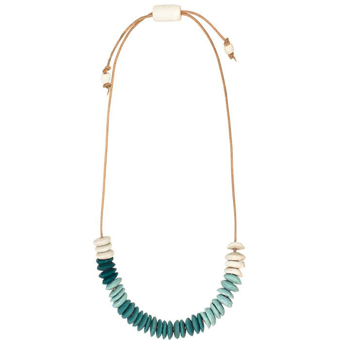 Recycle Beads Free Style Adj Necklace Assorted