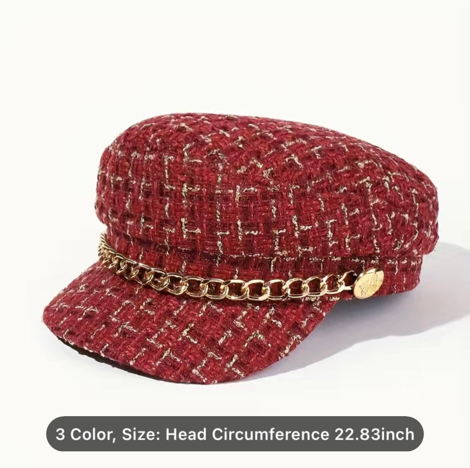Polyester Chain Yatcht Baker Hat