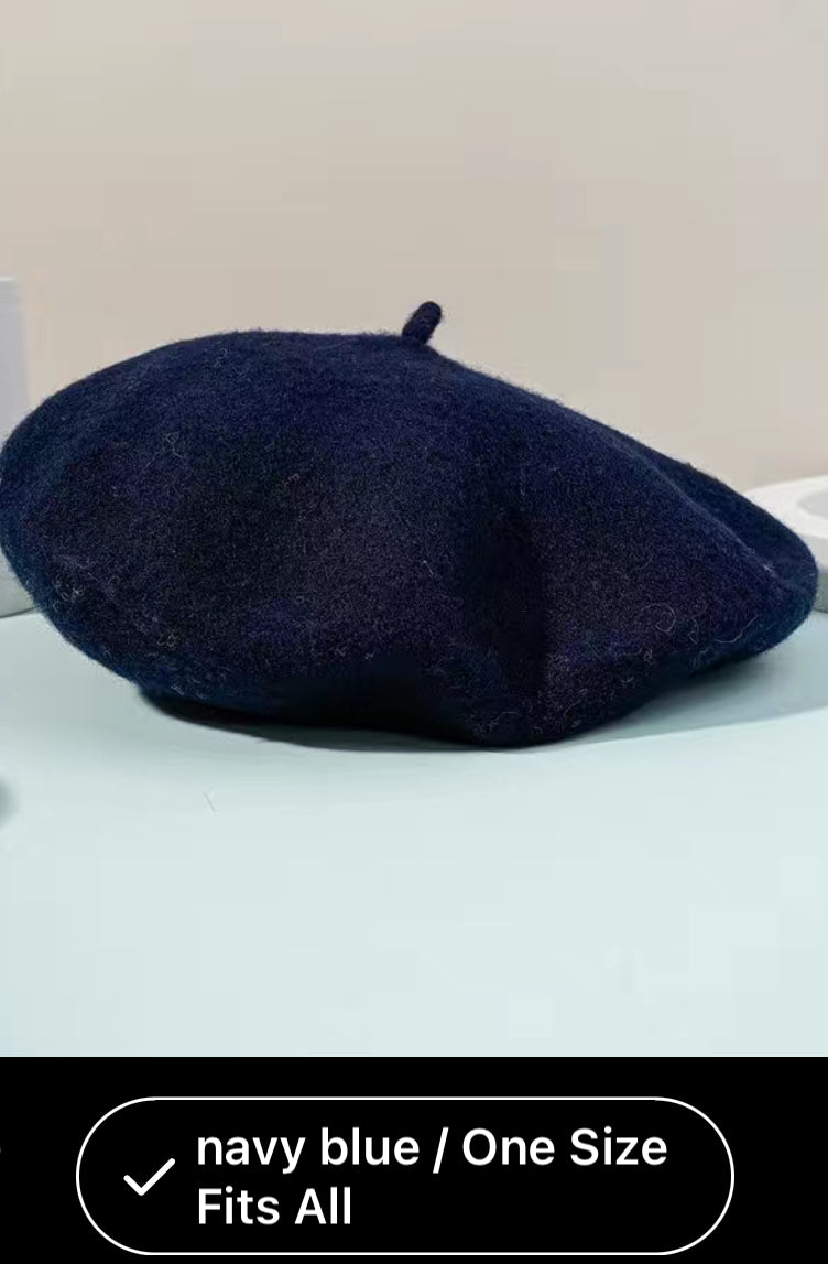 ACRYLIC UNISEX  BERET ASTD