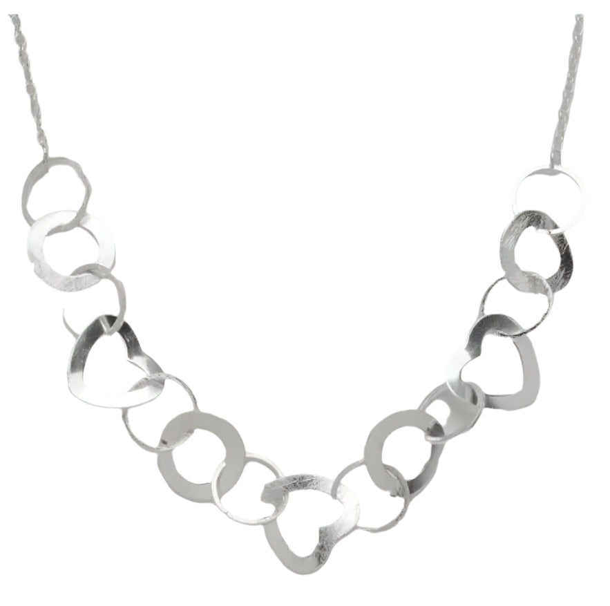 18-22” Circle and Heart Necklace