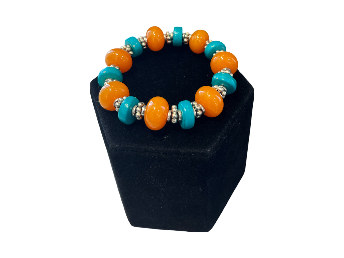 African Beadd Stretch Brac Astd