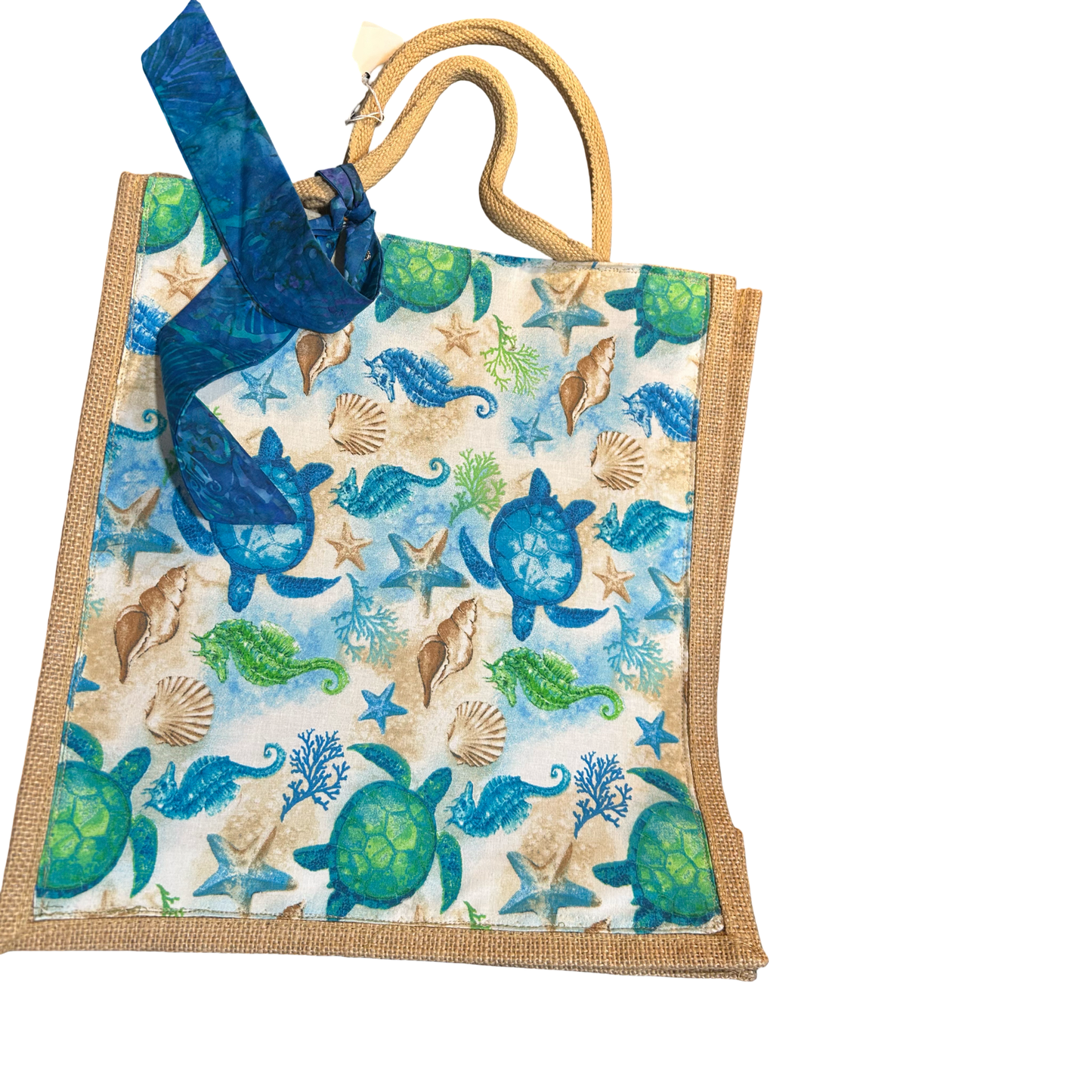 Coastal Jute Tote Bag