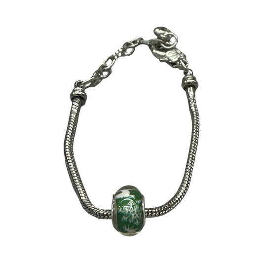 Christmas Single Bead Charm Bracelet Astd