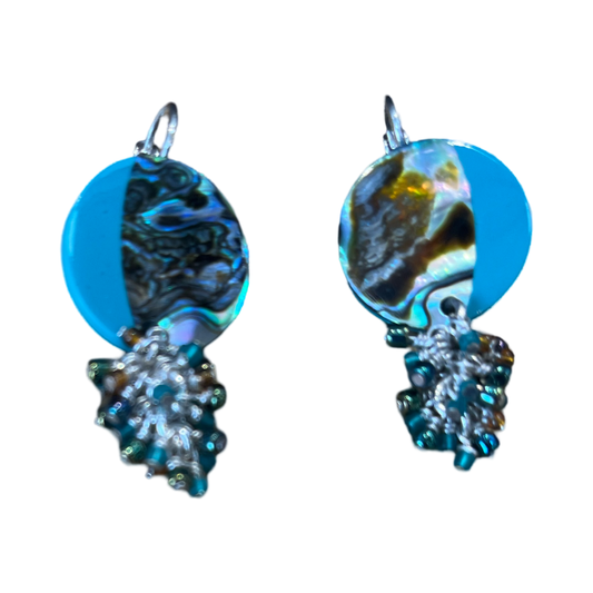 Round Resin Disc Earrings