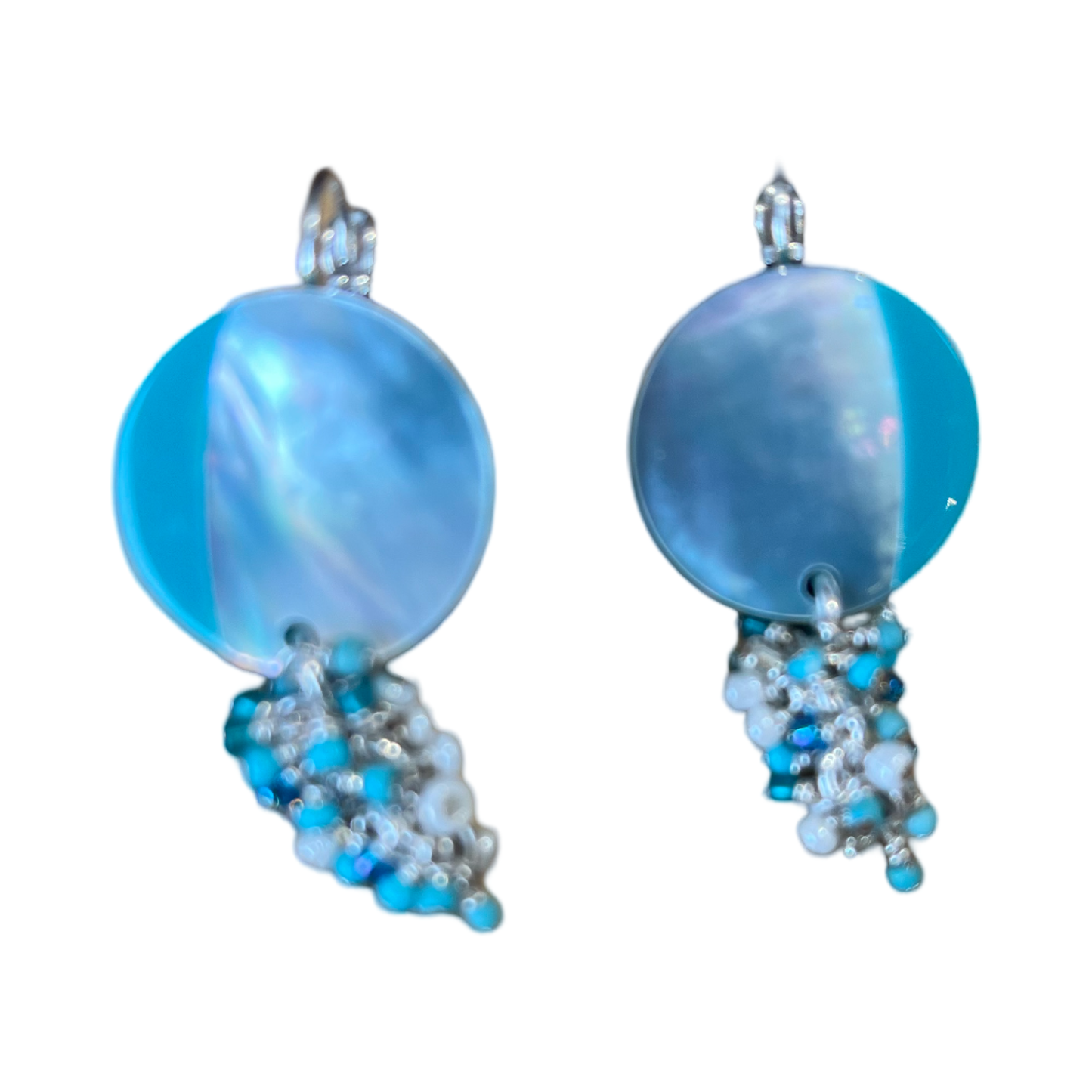 Round Resin Disc Earrings
