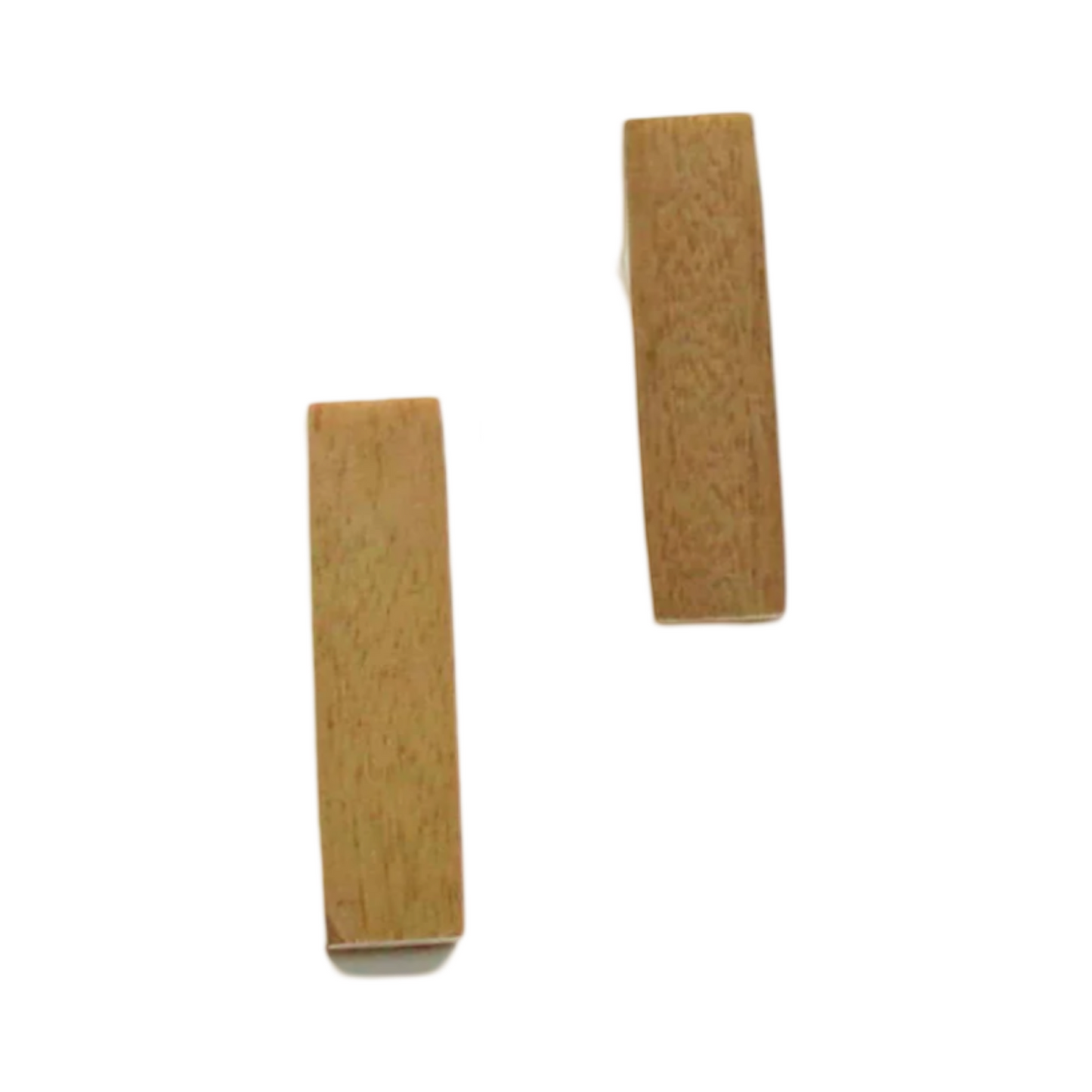 Small Rectangle Wood Earrings Assorted