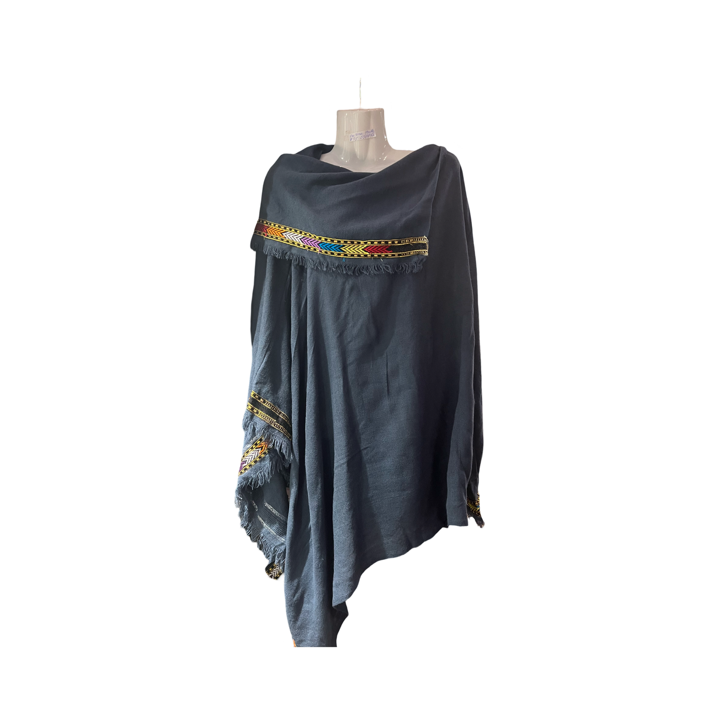 100% Ethiopian One Sleeve Poncho Astd