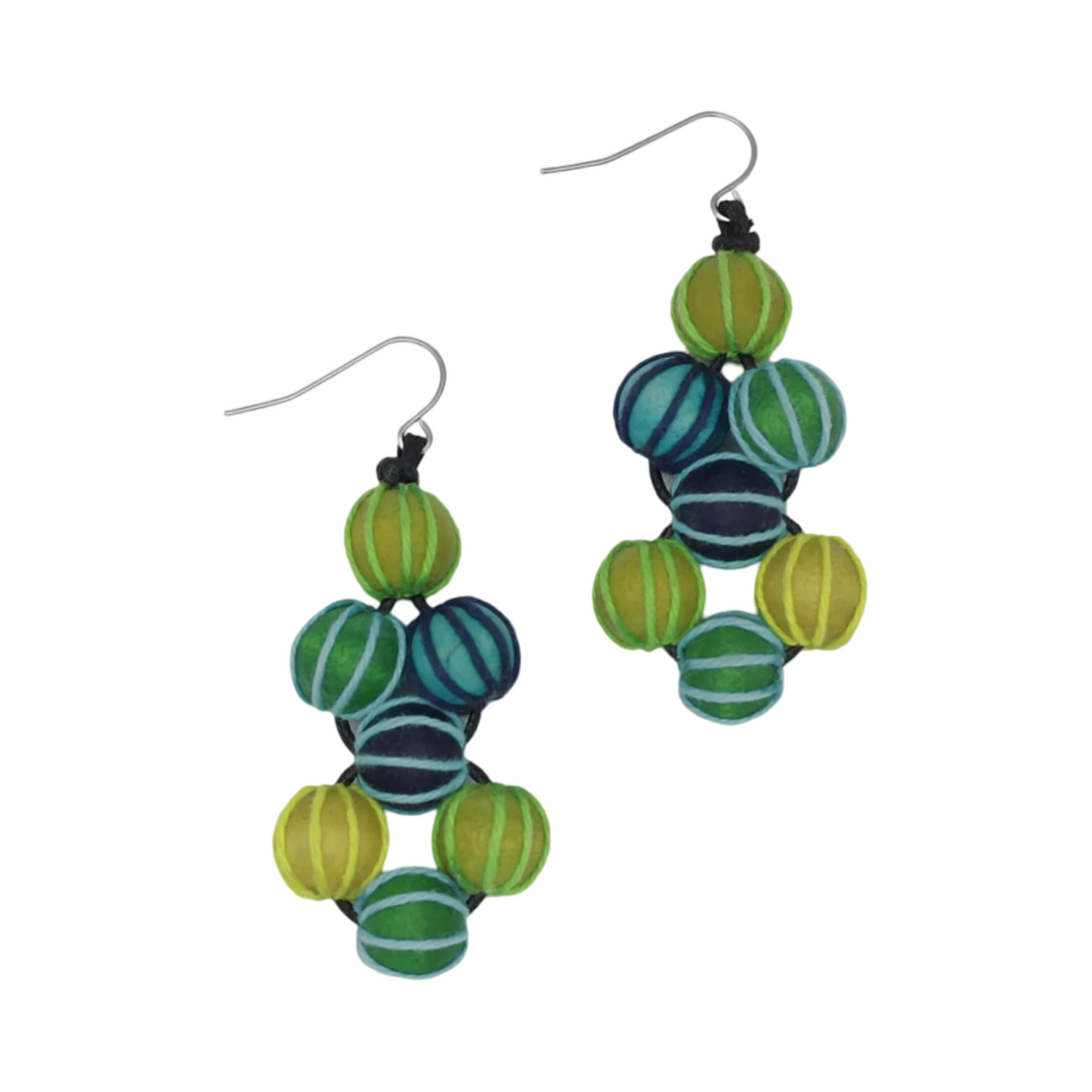 Berries Earrings w/Slvr pltd wire