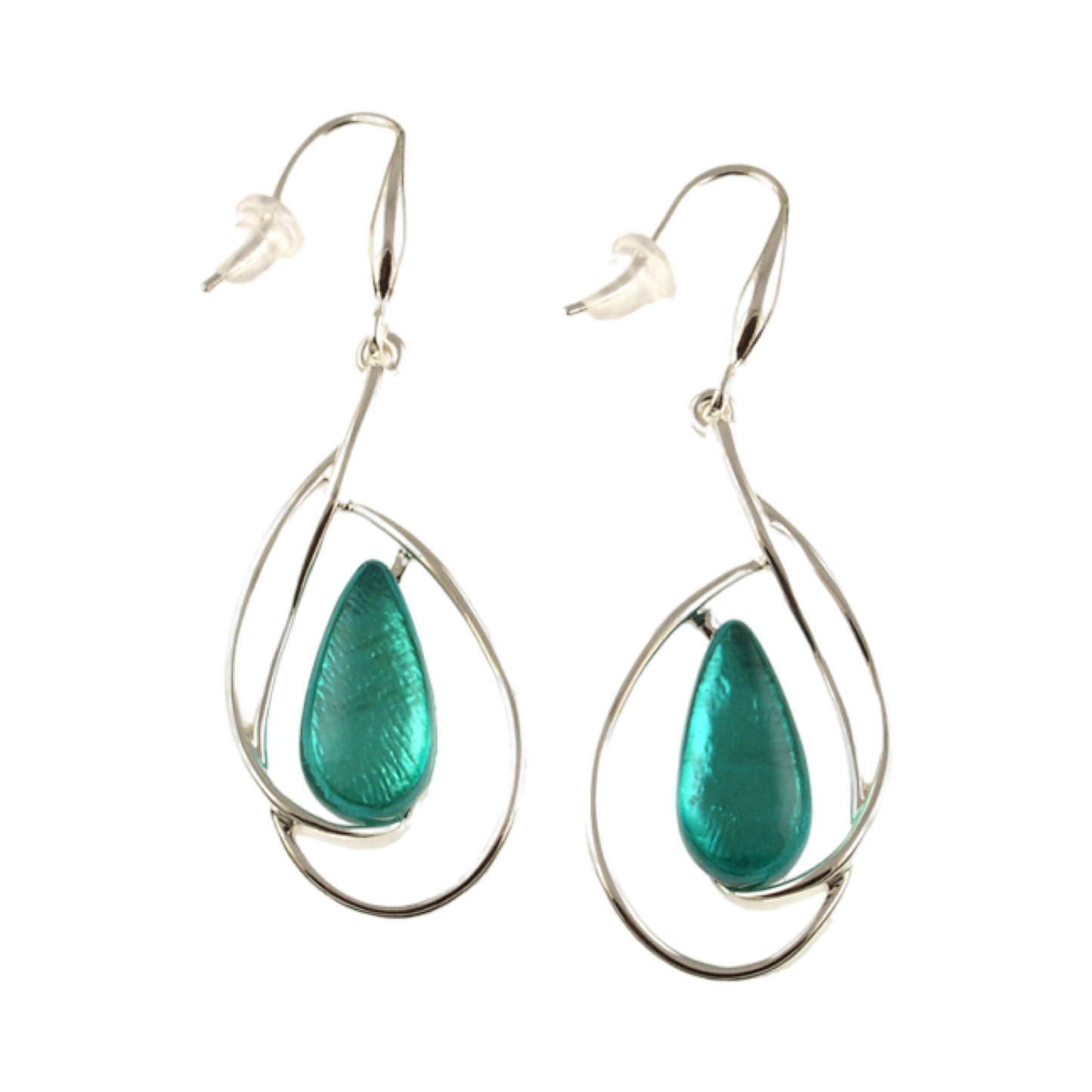 Shiny Loop Dangle Earrings