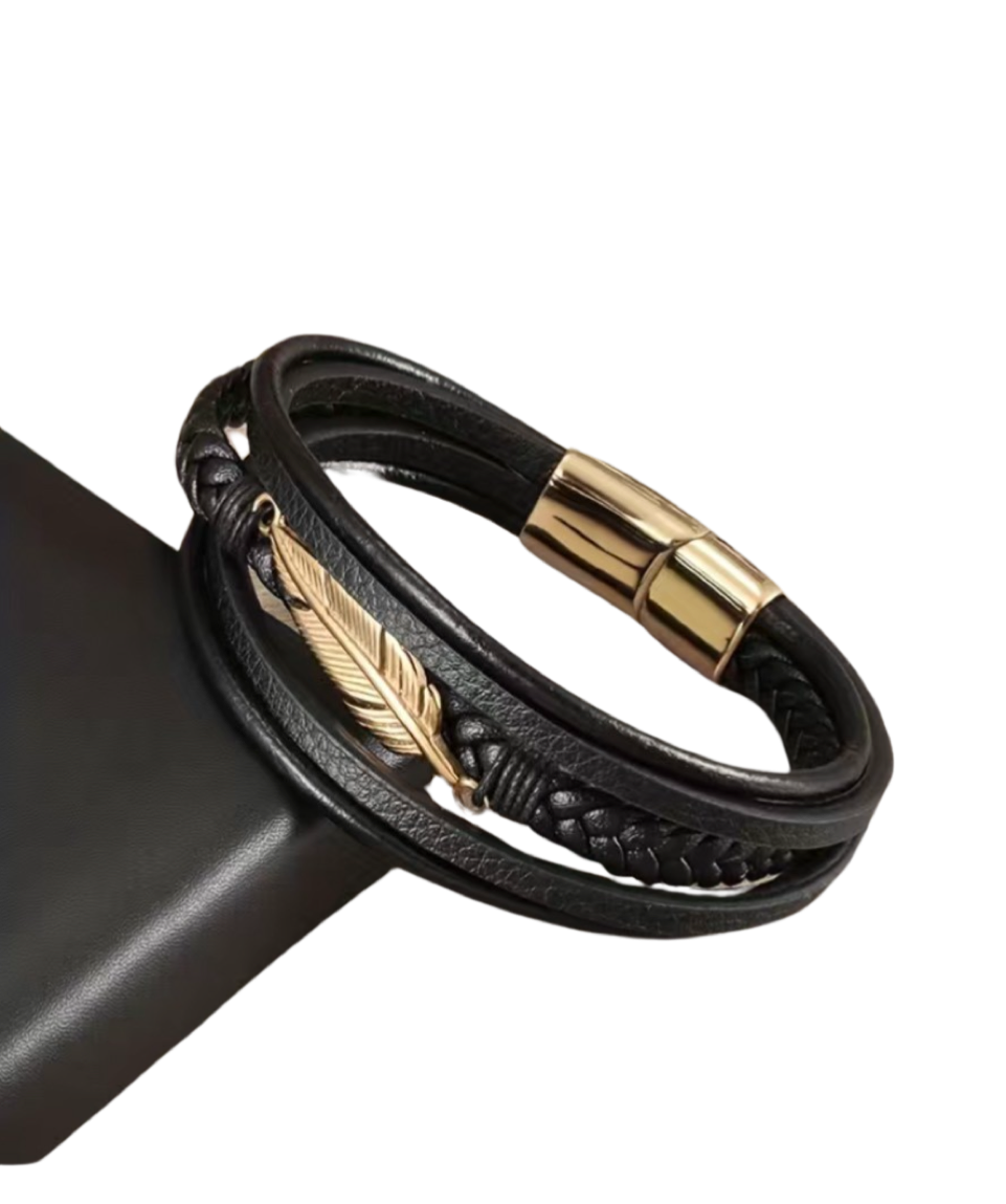 Leather Men Bracelet Astd