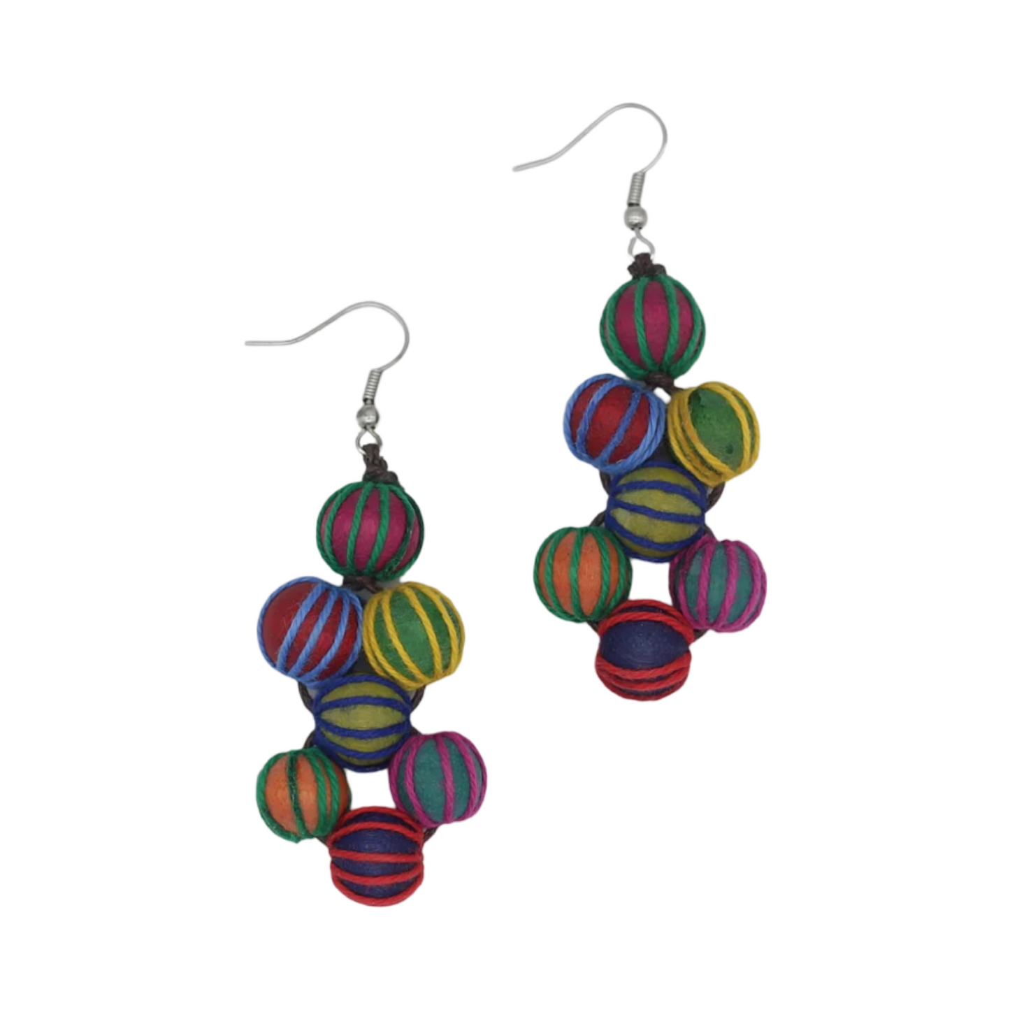 Berries Earrings w/Slvr pltd wire