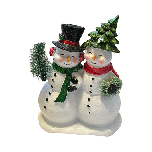 Double Ceramic Christmas Figurines