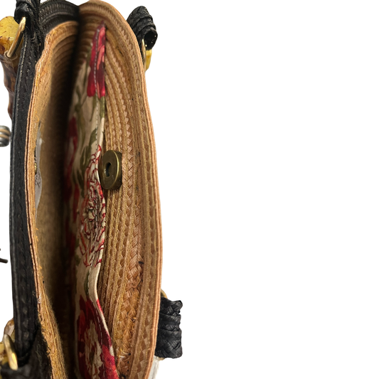 Artisan Half-Moon Woven Handbag