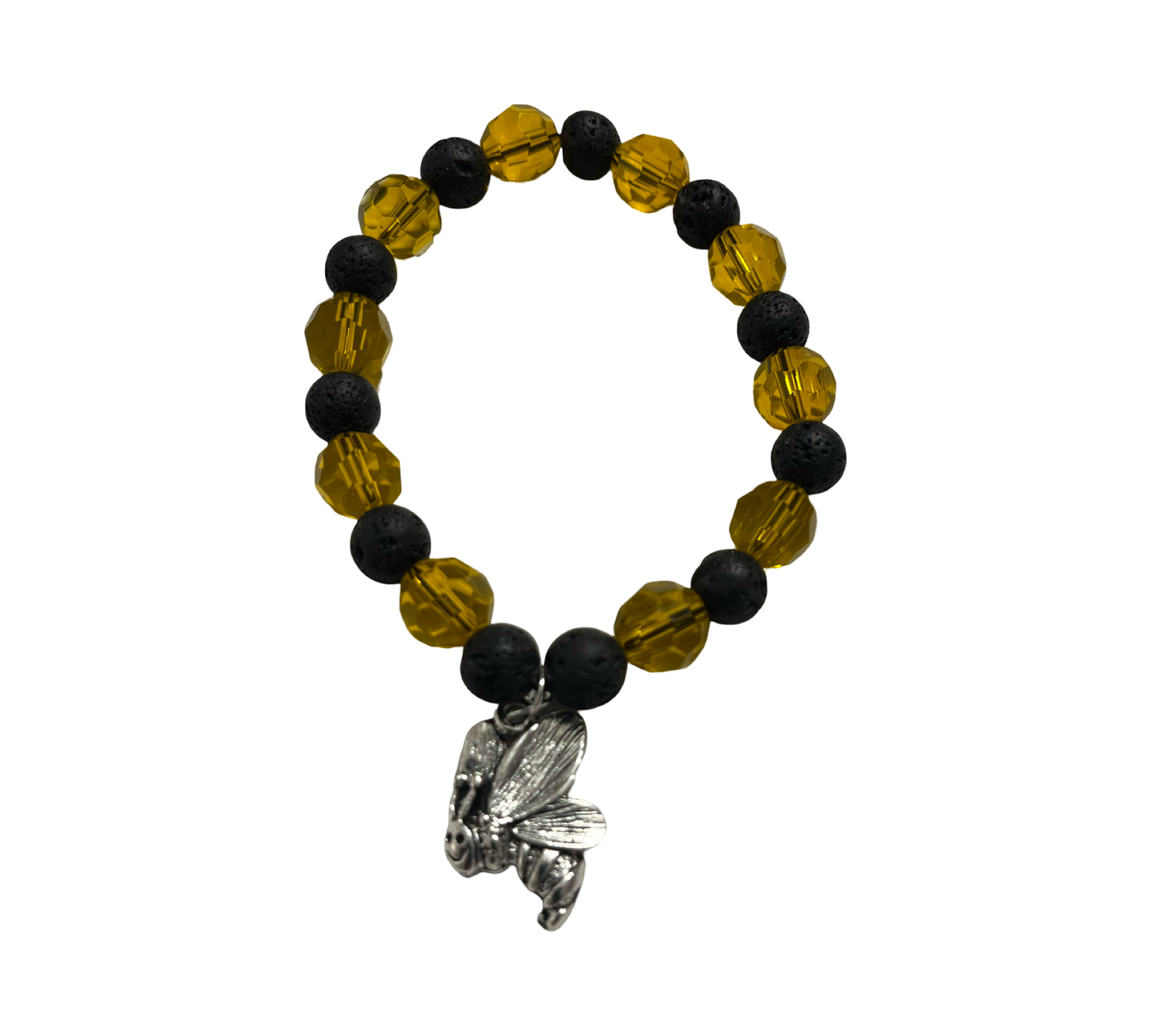 Handmade Bee Stretch Bracelet-Made by the owner