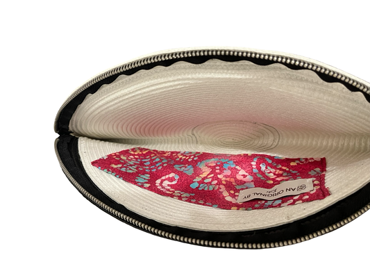 Half Moon 2Button Wristlet Clutch Bag