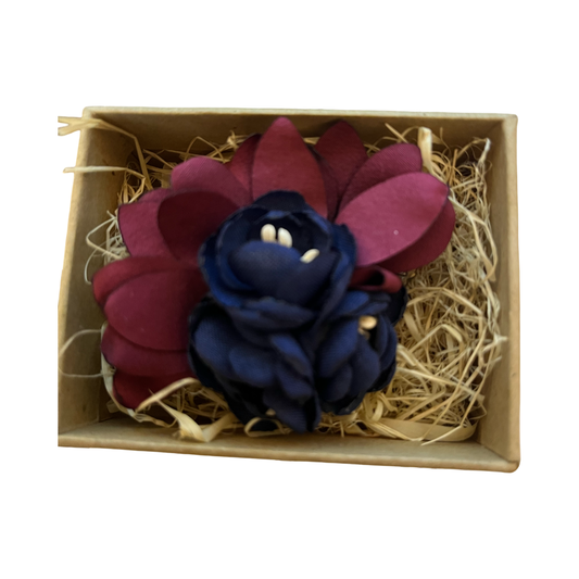 Elegant Fabric Flower Brooch/Lapel Pin