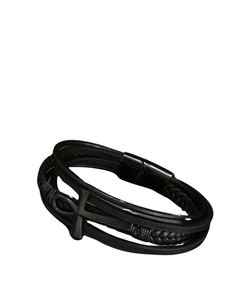 Leather Men Bracelet Astd