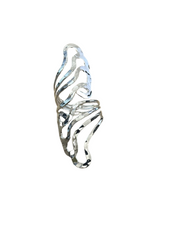Mex Silver Hammered Ring Astd