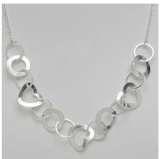 18-22” Circle and Heart Necklace