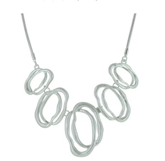 Hammered Circles Necklace