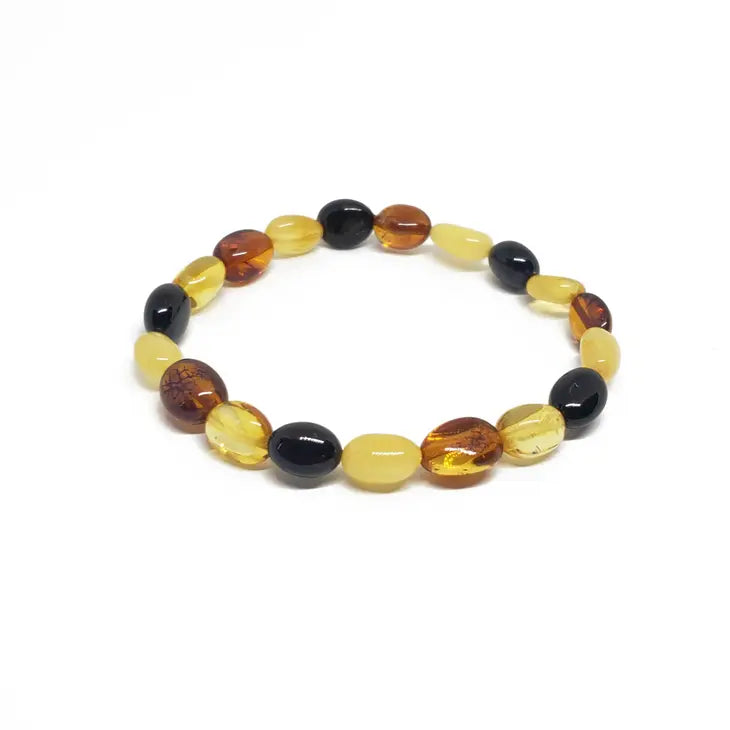 Multi Colored Amber Stretch Brc